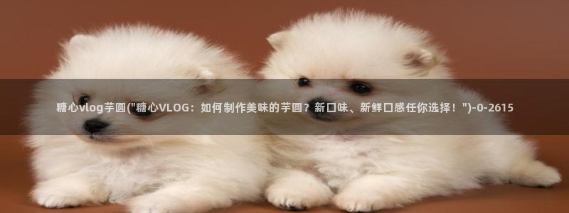 糖心vlog该看糖心了